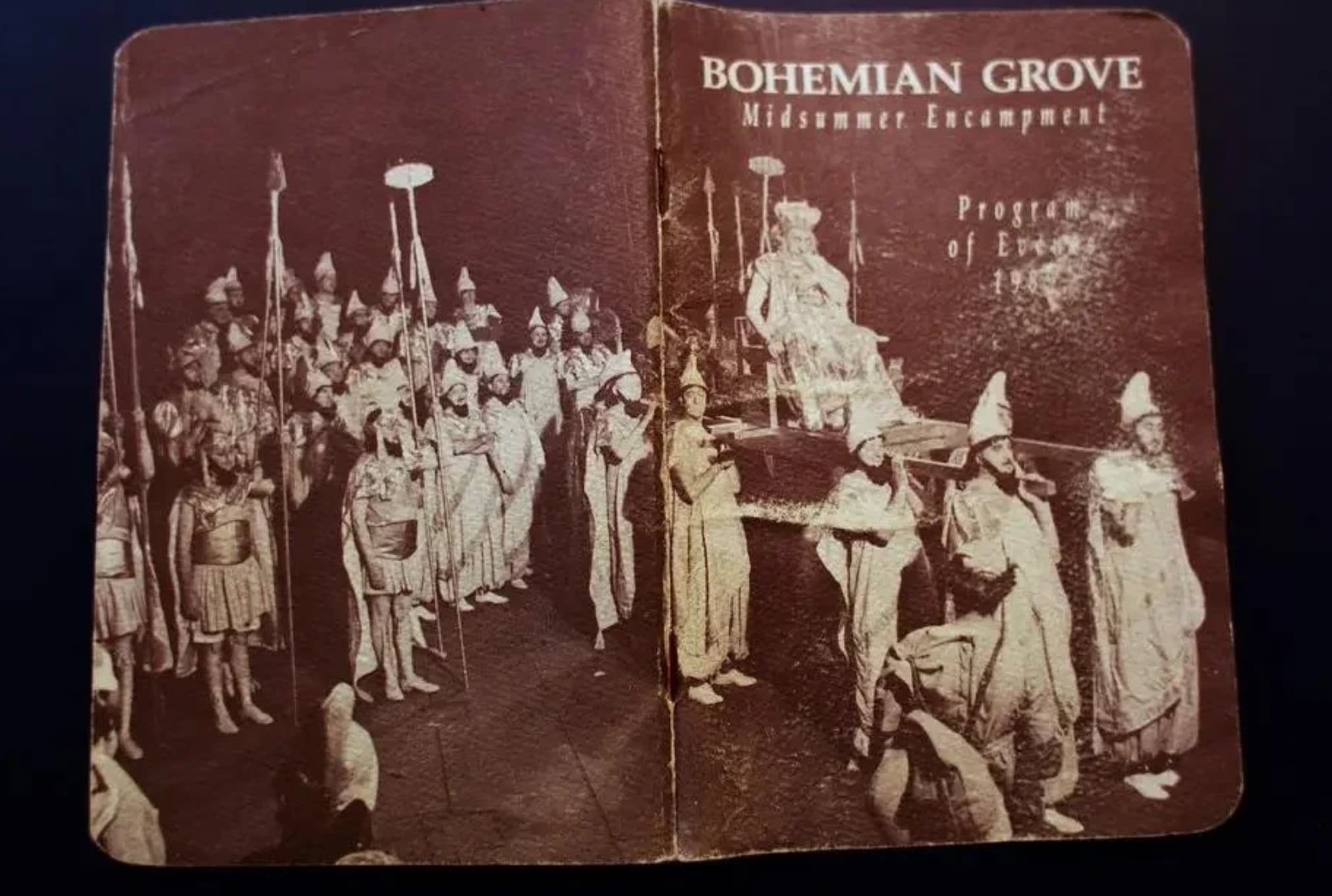 Bohemian Grove Midsummer Encampment Program of Eve 1985